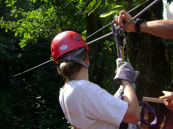 Zip lining in Costa Rica Picture