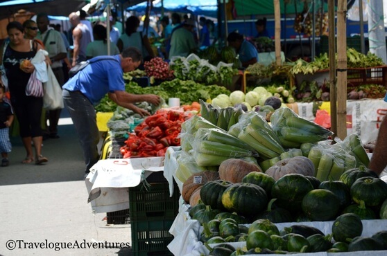 A fun, free activity, visiting the local farmers market - More Tips for How to Save on Travel to Costa Rica