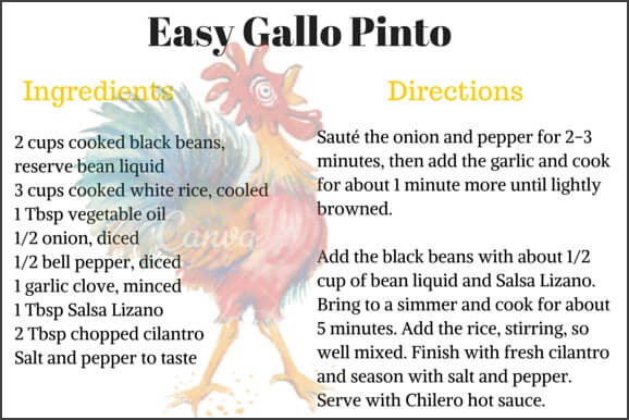 Recipe Gallo Pinto | Two Weeks in Costa Rica