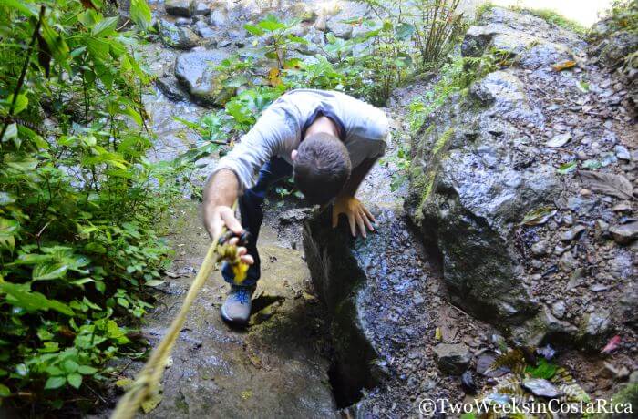 Climbing down to San Gerardo Waterfall | Two Weeks in Costa Rica