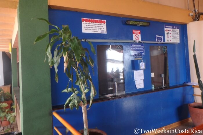 Taking the Puntarenas-Paquera Ferry - Paquera Ticket Office | Two Weeks in Costa Rica