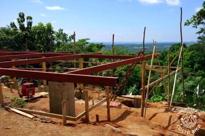 Construction begins on a property in Costa Rica
