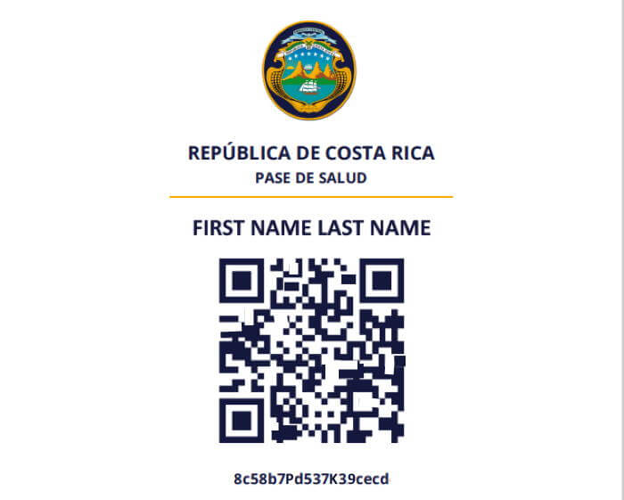 QR Code Costa Rica Vaccine Requirement