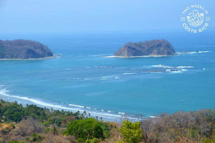 View of Playa Samara and Isla Chora