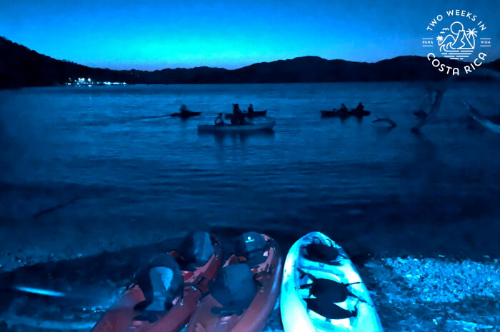 Night kayaking in Costa Rica