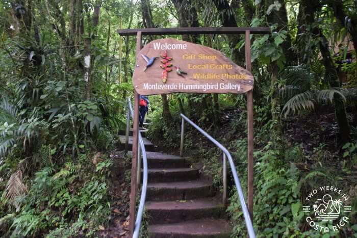 Entrance Monteverde Hummingbird Gallery