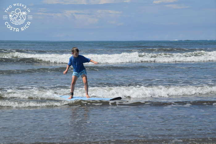 Kid surfing Uvita