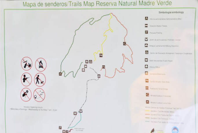 Trail Map Madre Verde