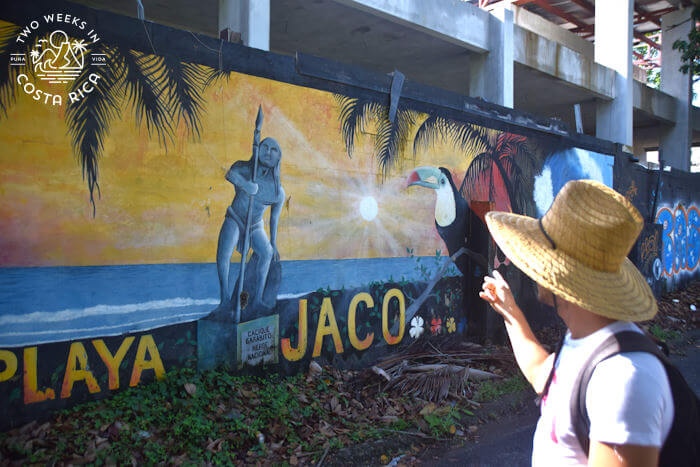 Cacique Garabito Mural Jaco Parque Central