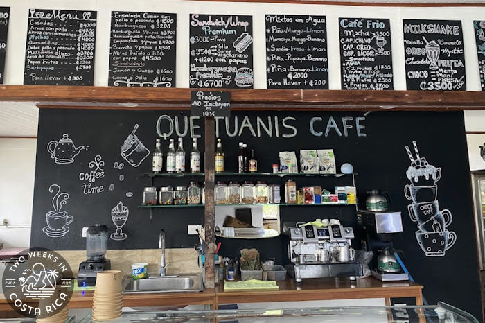 Inside Que Tuanis Cafe