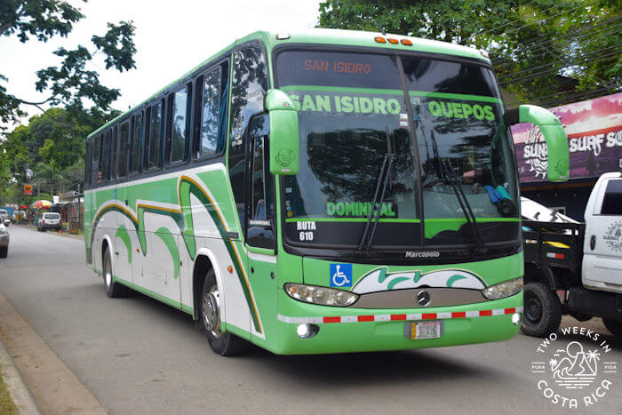 Quepos-San Isidro Bus