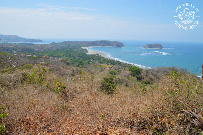 Ocean view from top of hill